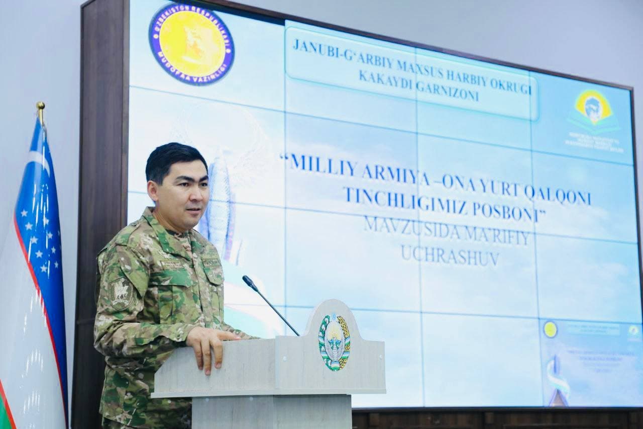 Harbiy jangovar salohiyat va yuksak ma’naviy salohiyat O‘zbekiston Qurolli Kuchlarining ikki buyuk tayanchi