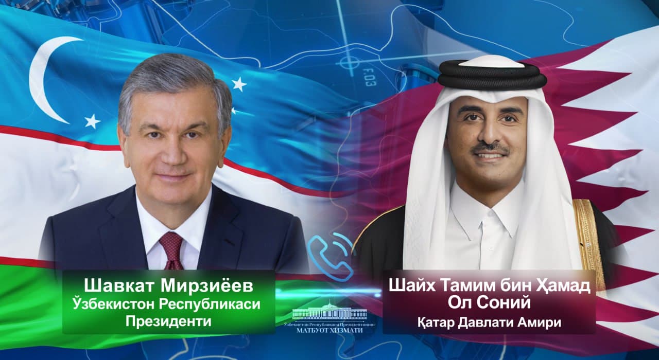 O‘zbekiston Prezidenti Qatar Amirini milliy bayram - Davlatga asos solingan kun bilan tabrikladi