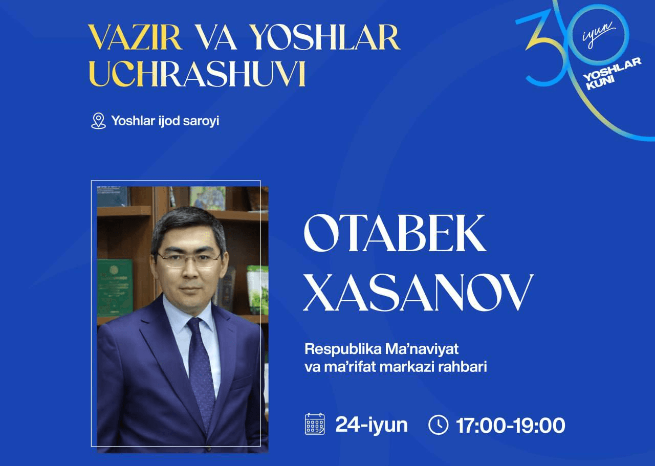 Bugun “Yoshlar oyligi” doirasida "Rahbar va yoshlar uchrashuvi" o‘tkaziladi