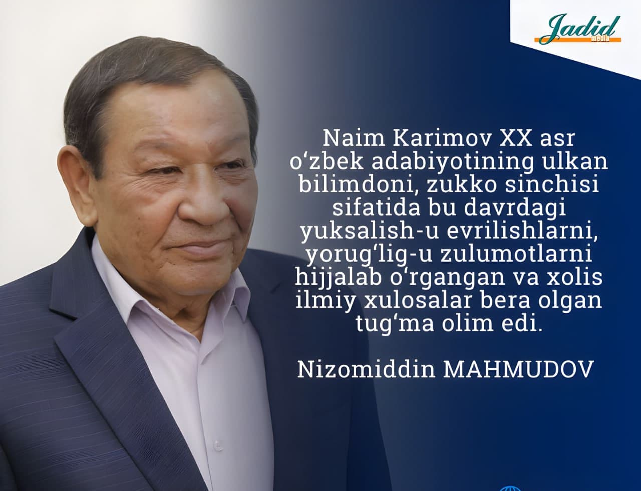 “MAGAR CHINOR BO‘LSANG, CHINORDEK YASHA…”