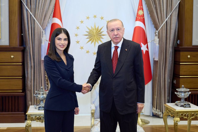 Saida Mirziyoyeva Turkiya prezidenti Rajab Toyyib Erdogʻon bilan uchrashdi